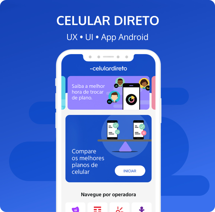 App Celular Direto - UX e UI Design